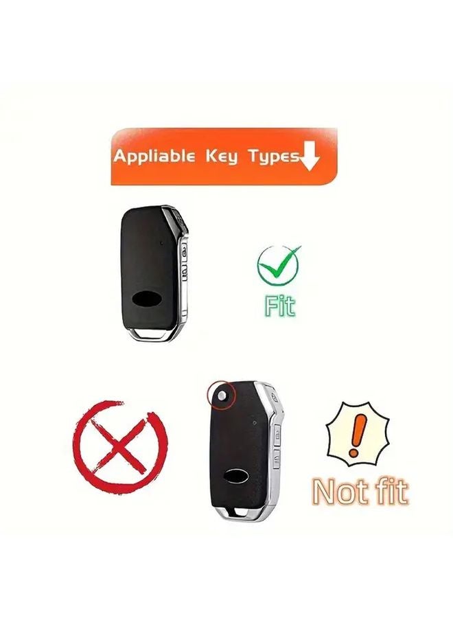 Purple TPU Key Case Cover For KIA Sportage R GT Stinger Sorento Ceed Cerato Forte Niro Soul Telluride - Image 5
